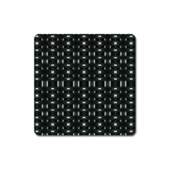 Futuristic Dark Hexagonal Grid Pattern Design Magnet (square)