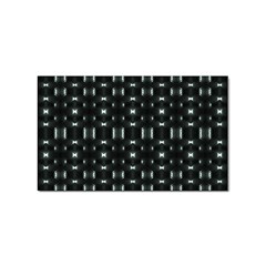 Futuristic Dark Hexagonal Grid Pattern Design Sticker 100 Pack (rectangle) by dflcprints