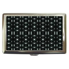 Futuristic Dark Hexagonal Grid Pattern Design Cigarette Money Case by dflcprints