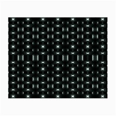 Futuristic Dark Hexagonal Grid Pattern Design Glasses Cloth (small) by dflcprints