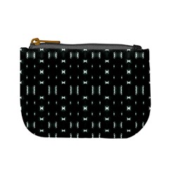 Futuristic Dark Hexagonal Grid Pattern Design Coin Change Purse by dflcprints