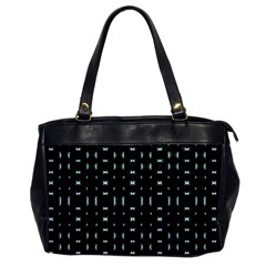 Futuristic Dark Hexagonal Grid Pattern Design Oversize Office Handbag (one Side)