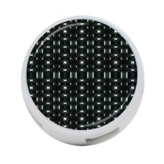 Futuristic Dark Hexagonal Grid Pattern Design 4-port Usb Hub (one Side) by dflcprints