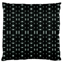 Futuristic Dark Hexagonal Grid Pattern Design Large Flano Cushion Case (one Side) by dflcprints