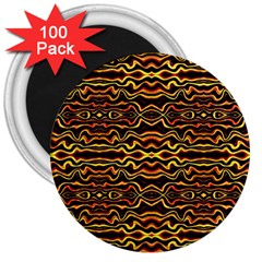 Tribal Art Abstract Pattern 3  Button Magnet (100 Pack) by dflcprints