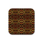 Tribal Art Abstract Pattern Drink Coaster (Square) Front