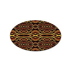 Tribal Art Abstract Pattern Sticker (oval) by dflcprints