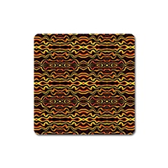 Tribal Art Abstract Pattern Magnet (square)