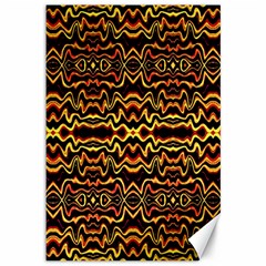 Tribal Art Abstract Pattern Canvas 12  X 18  (unframed)