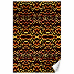 Tribal Art Abstract Pattern Canvas 24  X 36  (unframed)