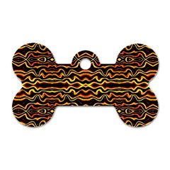 Tribal Art Abstract Pattern Dog Tag Bone (one Sided) by dflcprints