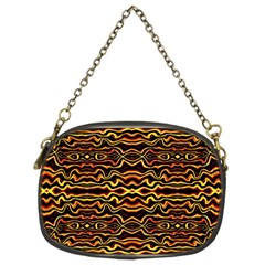 Tribal Art Abstract Pattern Chain Purse (two Sided) 