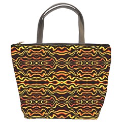 Tribal Art Abstract Pattern Bucket Handbag