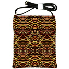 Tribal Art Abstract Pattern Shoulder Sling Bag by dflcprints