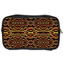 Tribal Art Abstract Pattern Travel Toiletry Bag (one Side)