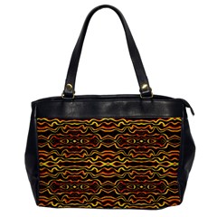 Tribal Art Abstract Pattern Oversize Office Handbag (one Side) by dflcprints