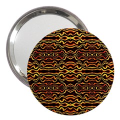 Tribal Art Abstract Pattern 3  Handbag Mirror by dflcprints