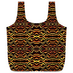 Tribal Art Abstract Pattern Reusable Bag (xl) by dflcprints