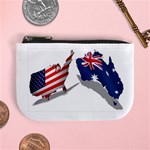 Australian And Us Flag Coin Change Purse Front