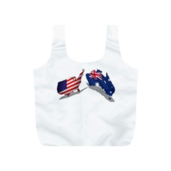 Australian And Us Flag Reusable Bag (s)