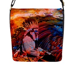 Astral Dreamtime Flap Closure Messenger Bag (large) by icarusismartdesigns