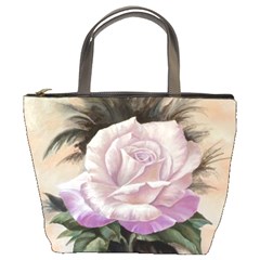 Pink Rose Bucket Handbag