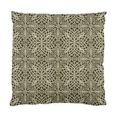 Silver Intricate Arabesque Pattern Cushion Case (single Sided) 