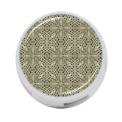 Silver Intricate Arabesque Pattern 4-port Usb Hub (one Side) by dflcprints