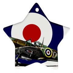 Spitfire And Roundel Star Ornament by TheManCave