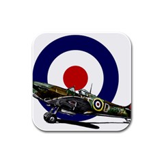 Spitfire And Roundel Drink Coasters 4 Pack (square) by TheManCave