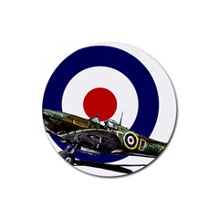 Spitfire And Roundel Drink Coaster (round) by TheManCave