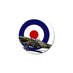 Spitfire And Roundel Golf Ball Marker by TheManCave