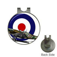 Spitfire And Roundel Hat Clip With Golf Ball Marker