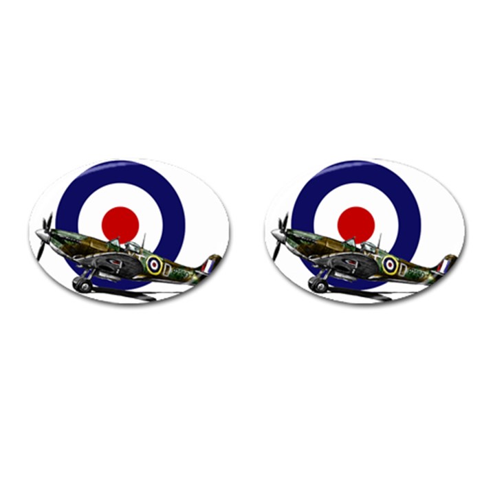 Spitfire And Roundel Cufflinks (Oval)