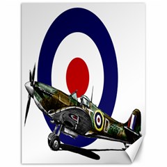 Spitfire And Roundel Canvas 12  X 16  (unframed) by TheManCave