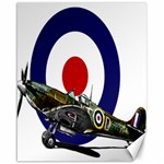 Spitfire And Roundel Canvas 16  x 20  (Unframed) 15.75 x19.29  Canvas - 1