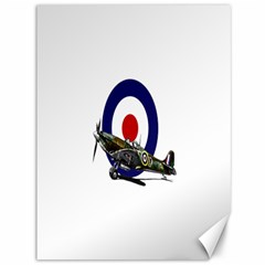 Spitfire And Roundel Canvas 36  X 48  (unframed) by TheManCave