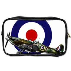 Spitfire And Roundel Travel Toiletry Bag (one Side)