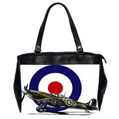 Spitfire And Roundel Oversize Office Handbag (two Sides) by TheManCave