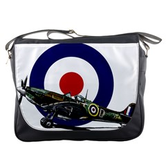 Spitfire And Roundel Messenger Bag by TheManCave