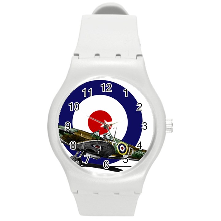 Spitfire And Roundel Plastic Sport Watch (Medium)