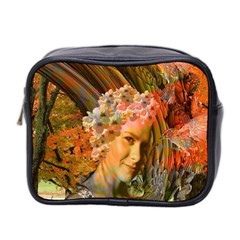 Autumn Mini Travel Toiletry Bag (Two Sides)