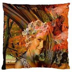 Autumn Large Flano Cushion Case (two Sides) by icarusismartdesigns