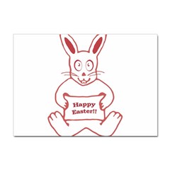 Cute Bunny Happy Easter Drawing I A4 Sticker 100 Pack by dflcprints