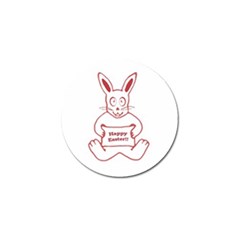 Cute Bunny Happy Easter Drawing I Golf Ball Marker 4 Pack