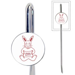 Cute Bunny Happy Easter Drawing I Bookmark