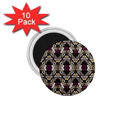 Abstract Geometric Modern Seamless Pattern 1 75  Button Magnet (10 Pack)