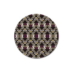 Abstract Geometric Modern Seamless Pattern Magnet 3  (round) by dflcprints