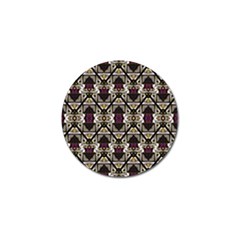 Abstract Geometric Modern Seamless Pattern Golf Ball Marker