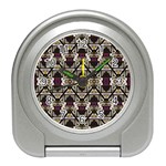 Abstract Geometric Modern Seamless Pattern Desk Alarm Clock Front